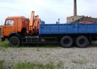 Бортовой автомобиль 65115-1095-97 с КМУ-90